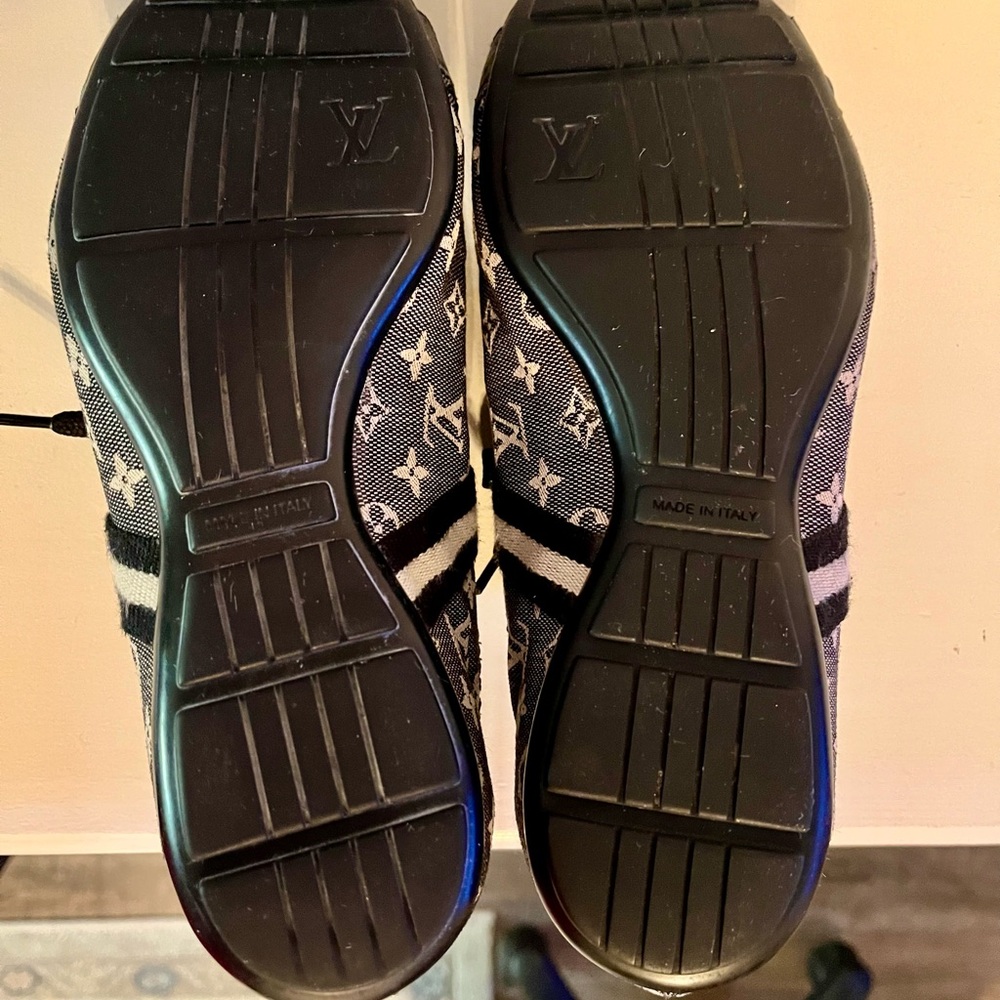 Louis Vuitton Black and Gray Women's Sneakers - Picture 10 of 15